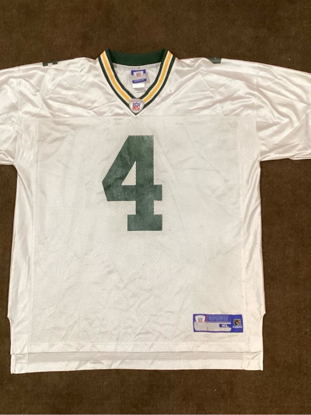 Reebok NFL Green Bay Packers Brett Favre white jersey Size XL #NFL #gridiron